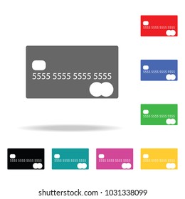 Credit Card web icon. Elements in multi colored icons for mobile concept and web apps. Icons for website design and development, app development on white background