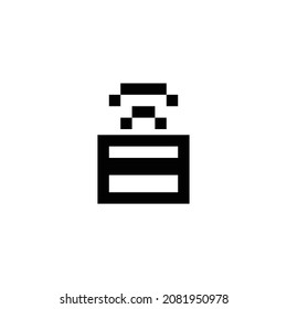 credit card wireless pixel perfect icon design. Flat style design isolated on white background. Vector illustration