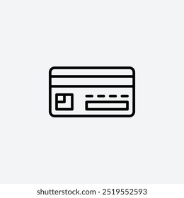 Credit cardline vector icon. EPS 10