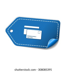 Credit Cards Blue Vector Icon Design