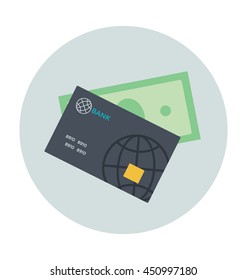 Credit Cards Colored Vector Icon