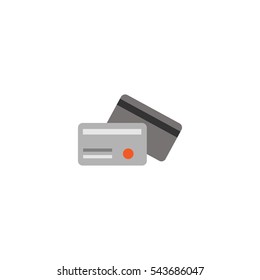 Credit cards flat icon