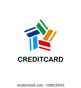 Credit cards form a star shape