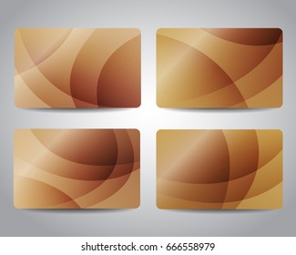 Credit cards or gift cards templates set with colorful mesh abstract design background. Pink, purple colors.  