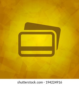 Credit Cards Icon design element.