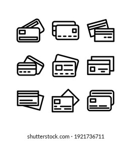 credit cards icon or logo isolated sign symbol vector illustration - Collection of high quality black style vector icons
