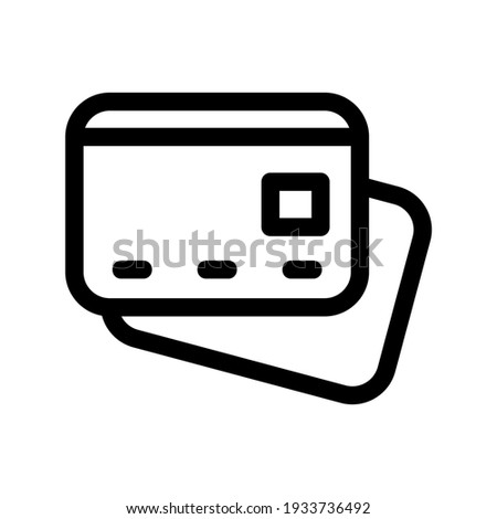 credit cards icon or logo isolated sign symbol vector illustration - high quality black style vector icons

