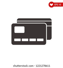 Credit cards icon, online payment, finance element