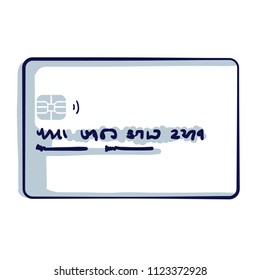 Credit cards icon. Credit cards sketch icon for infographic, website or app. Hand drawn doodle cartoon vector illustration.