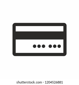 Credit cards icon vector. Commerce symbol.