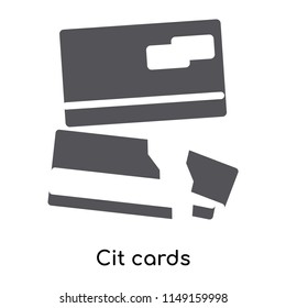 Credit cards icon vector isolated on white background for your web and mobile app design, Credit cards logo concept