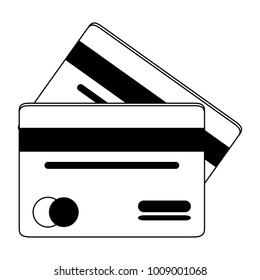 Credit cards isolated