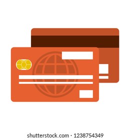Credit cards isolated
