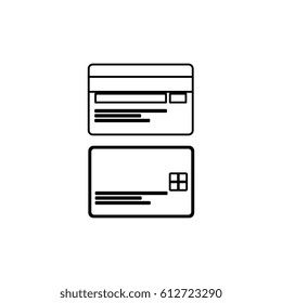 credit cards isolated icon