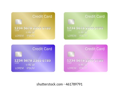 Credit cards  isolated on white