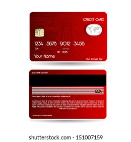 Credit cards, isolated, vector