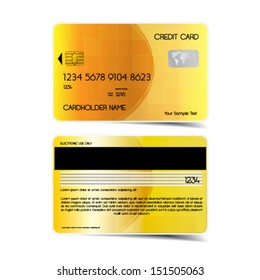 Credit cards, isolated, vector