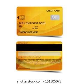 Credit cards, isolated, vector
