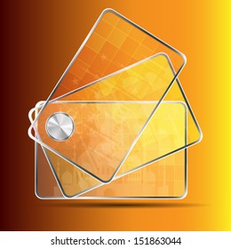 Credit cards, isolated, vector
