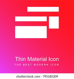 Credit cards red and pink gradient material white icon minimal design
