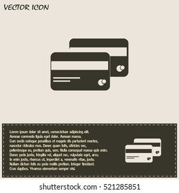 credit Cards vector icon