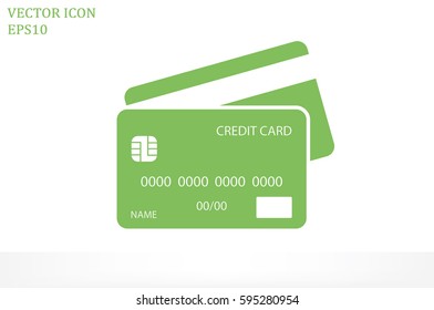 Credit cards vector icon.