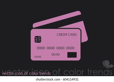 Credit cards vector icon.