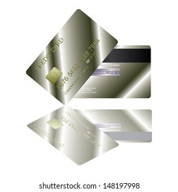 credit cards. vector illustration.