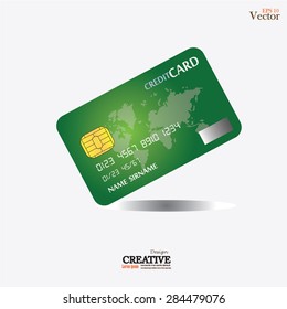 Credit cards. Vector illustration.