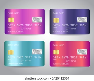 3,531 Purple credit card design Images, Stock Photos & Vectors ...