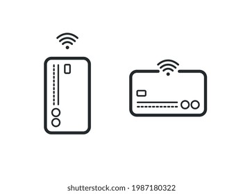 CREDIT CARDS WITH WI-FI FUNCTION ICON