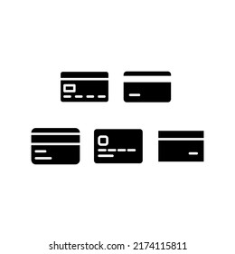 Credit Cart Icon Set Vector Symbol Design Illustration