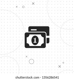 Credit cart, money, vector best flat icon on texture background , EPS 10