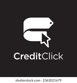 diseño de icono de clic de crédito vector, compras, mercado, cartera