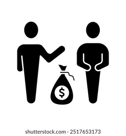 credit concept line icon. Simple element illustration. credit outline symbol design.