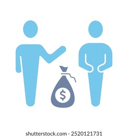 credit concept line icon. Simple element illustration. credit outline symbol design.