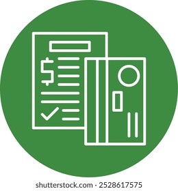 Credit counseling Vector Icon Design Symbol