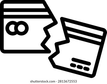 Credit Crunch Vector Design Icon Style