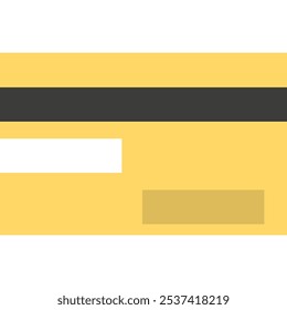 Credit of Debit Card, Banking Card. Vector Flat Icon