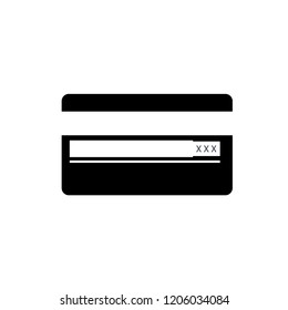 Credit Debit Card Flat Design. Vector Illustration. Credit Cart Icon.
