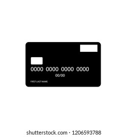 Credit Debit Card Flat Design. Vector Illustration. Credit Cart Icon.