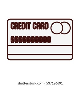 credit or debit card icon image vector illustration design 