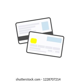 Credit or debit card linear modern icon. payment method