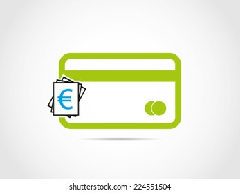 Credit Debit Card Stack Of Bill Euro