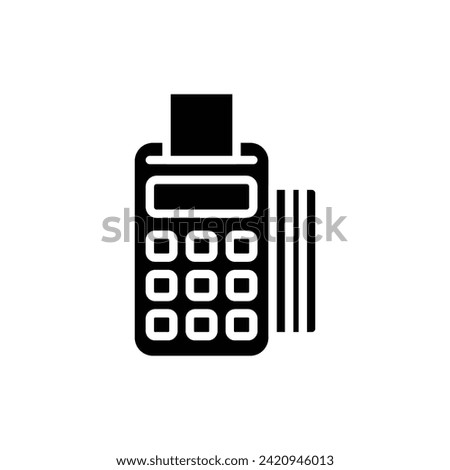 Credit Edc Filled Icon Vector Illustration