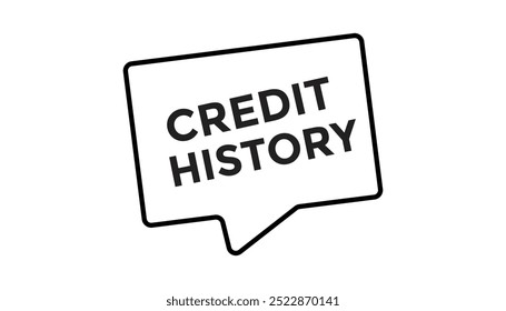 Historial crediticio Botón Web Anuncio Plantillas. Ilustración vectorial 
