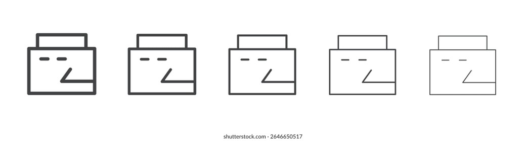 Credit icon flat simple outline logo