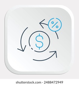 Kreditsymbol - steht für Kreditkapazität, finanzielle Vertrauenswürdigkeit und Kreditgeschäfte