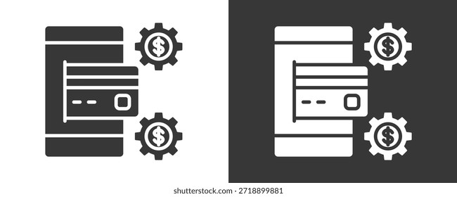 Credit Icon Set Vector Collection Isolated In Black And White