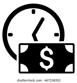 Credit icon. Vector style is flat iconic symbol with rounded angles, black color, white background.